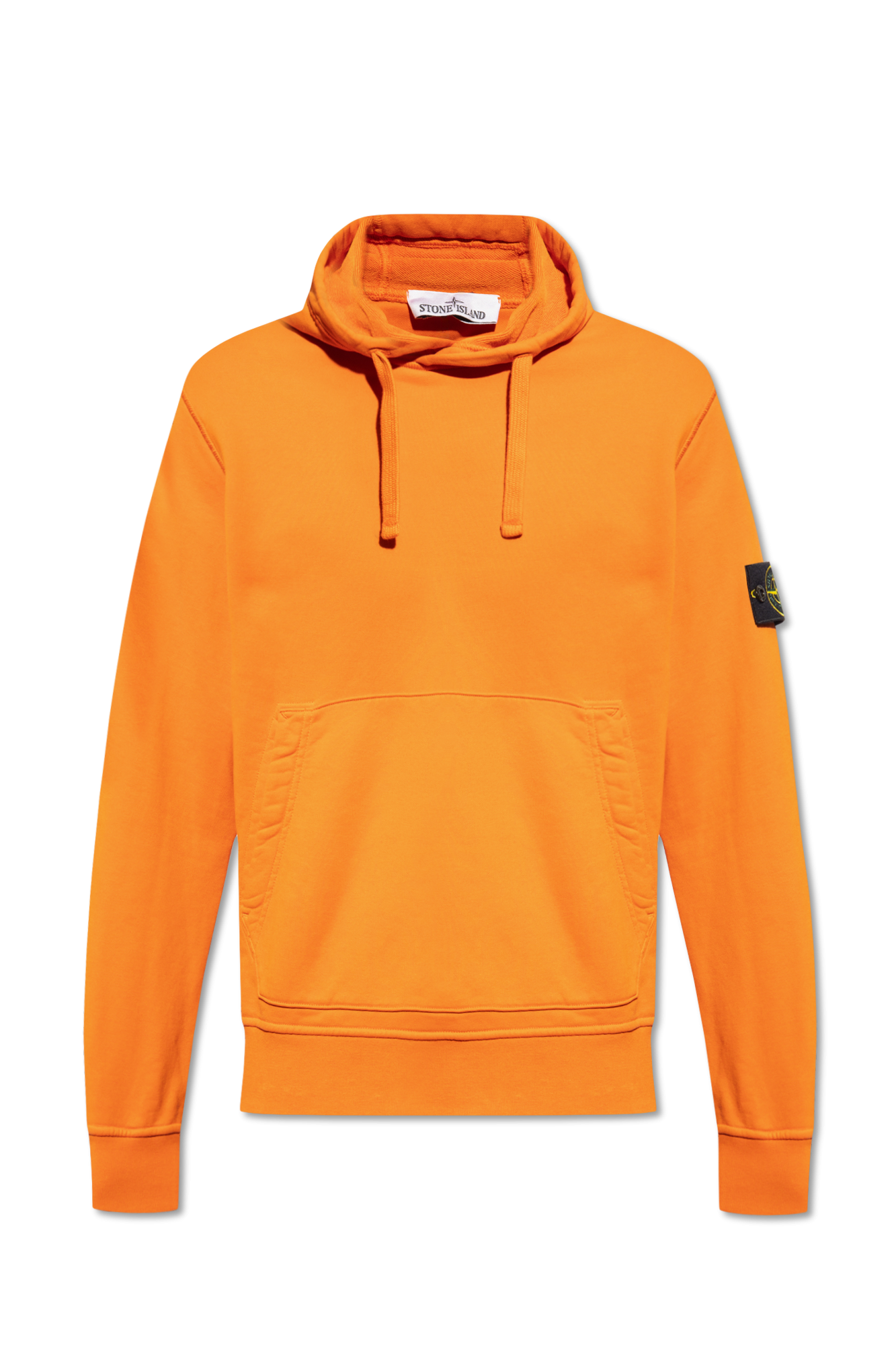 Stone island orange outlet sweatshirt